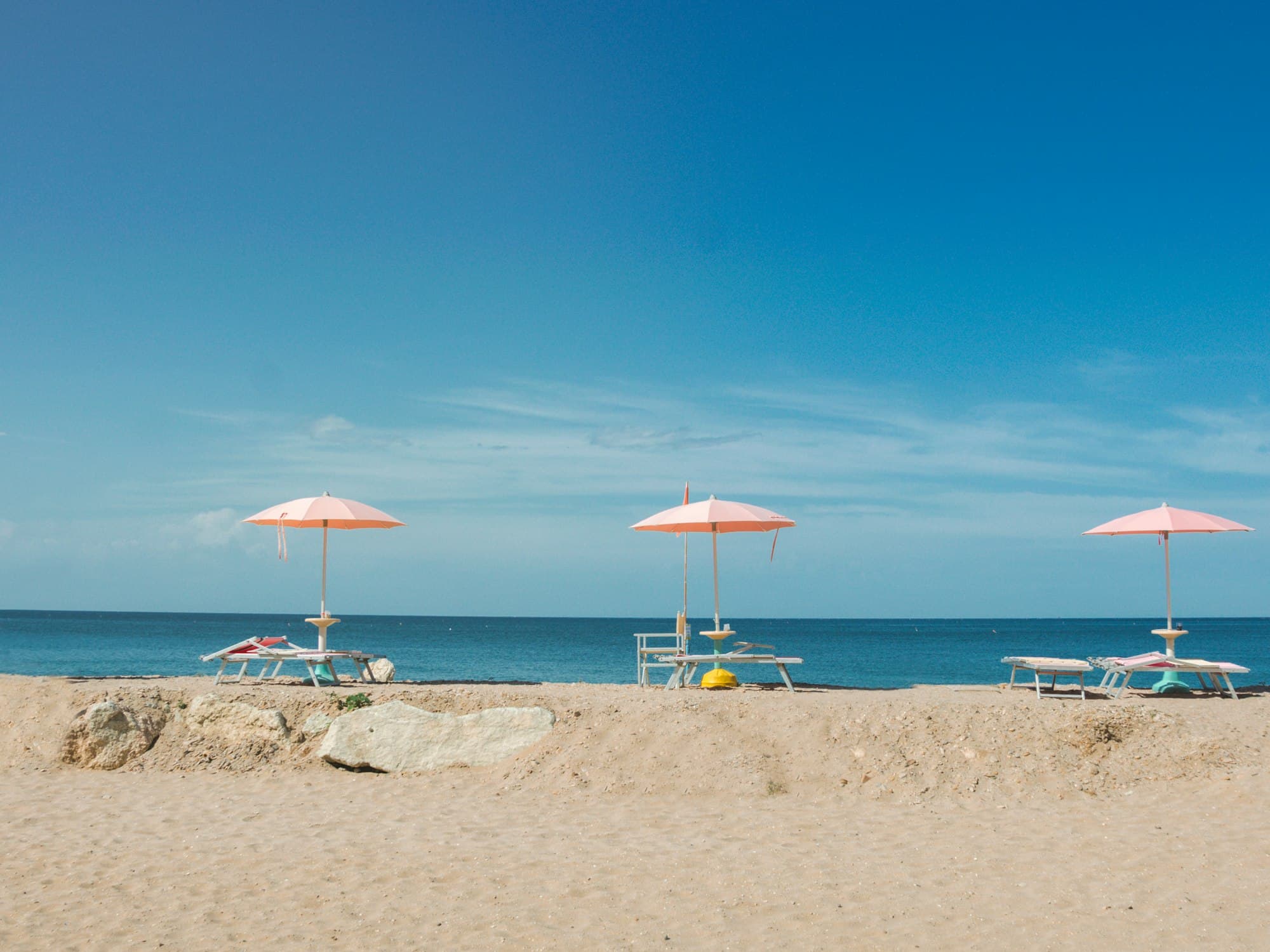 La spiaggia dell'Adriatico